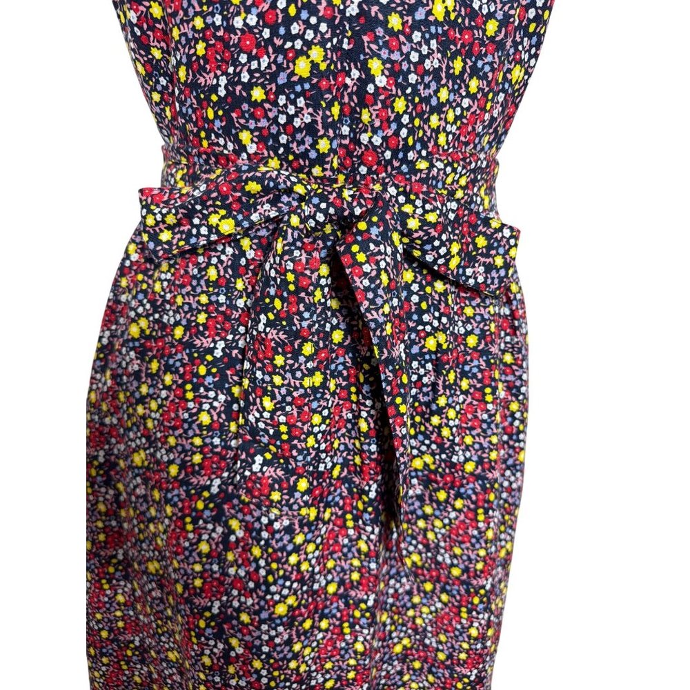 NWOT J.Crew Factory Womens Floral Maxi Dress Size 14 Linen Blend Cottagecore - Picture 10 of 16